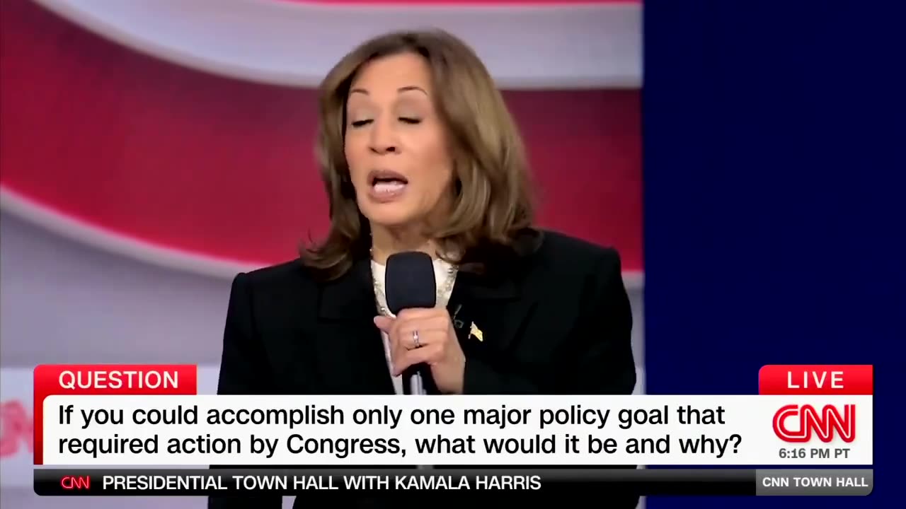 Kamala Harris Unable to Name a Single 'Major Policy Goal' for Presidency