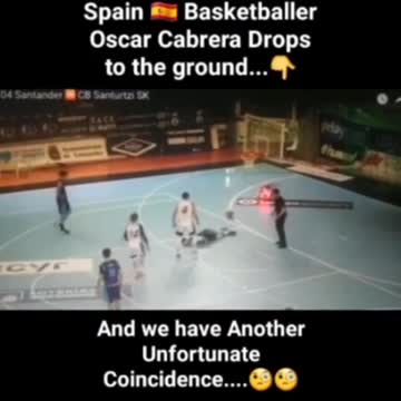 Spain Basketballer collapses