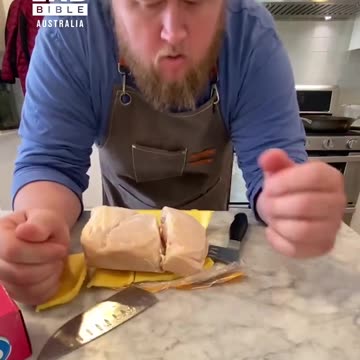 Dad breaks knife on frozen chicken