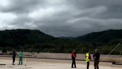 Roof of hospital S.O.S. - Erwin, TN - Hurricane Helene