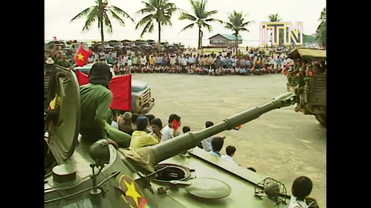 Vietnamese Troops Withdraw From Cambodia - Raw Footage of Phnom Penh Departure Ceremony (1989)