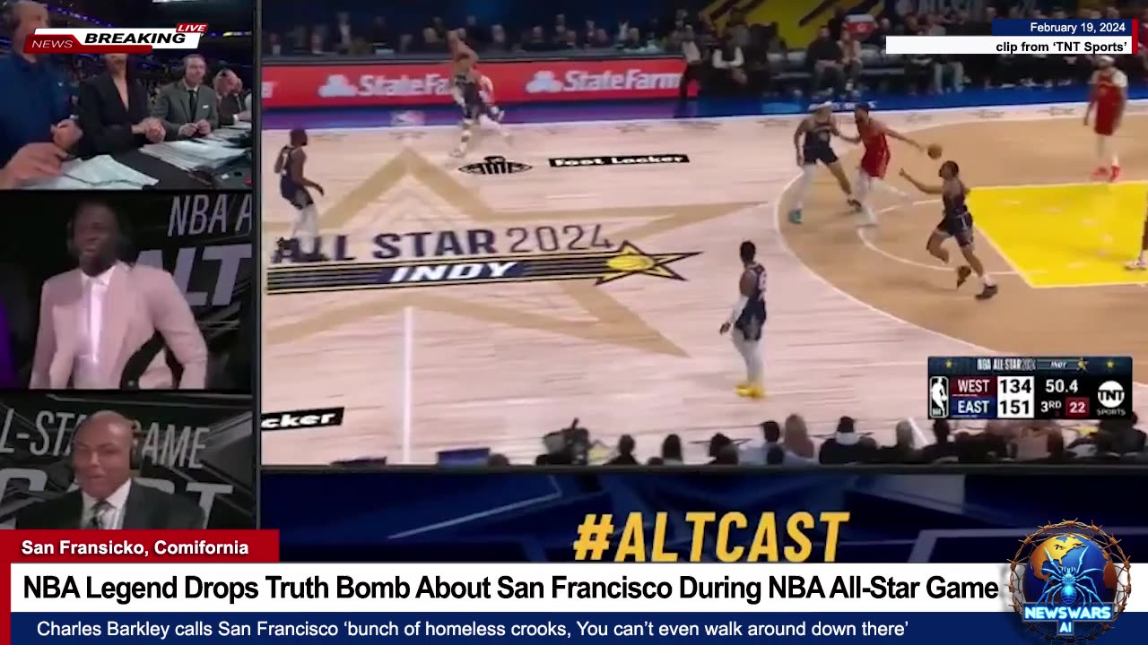 NBA Legend Charles Barkley Drops Truth Bomb About San Francisco During NBA All-Star Game