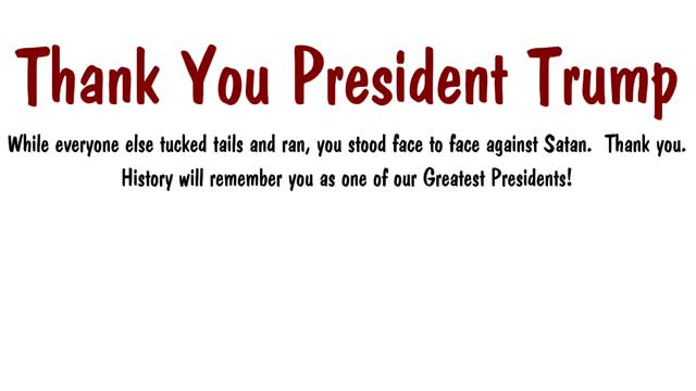Thank you President Trump!!