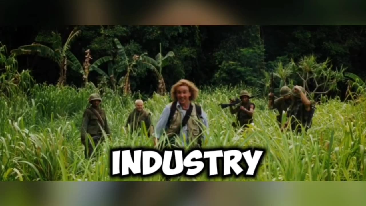 Tropic Thunder (2008) the warm blood-flavored corn syrup scene