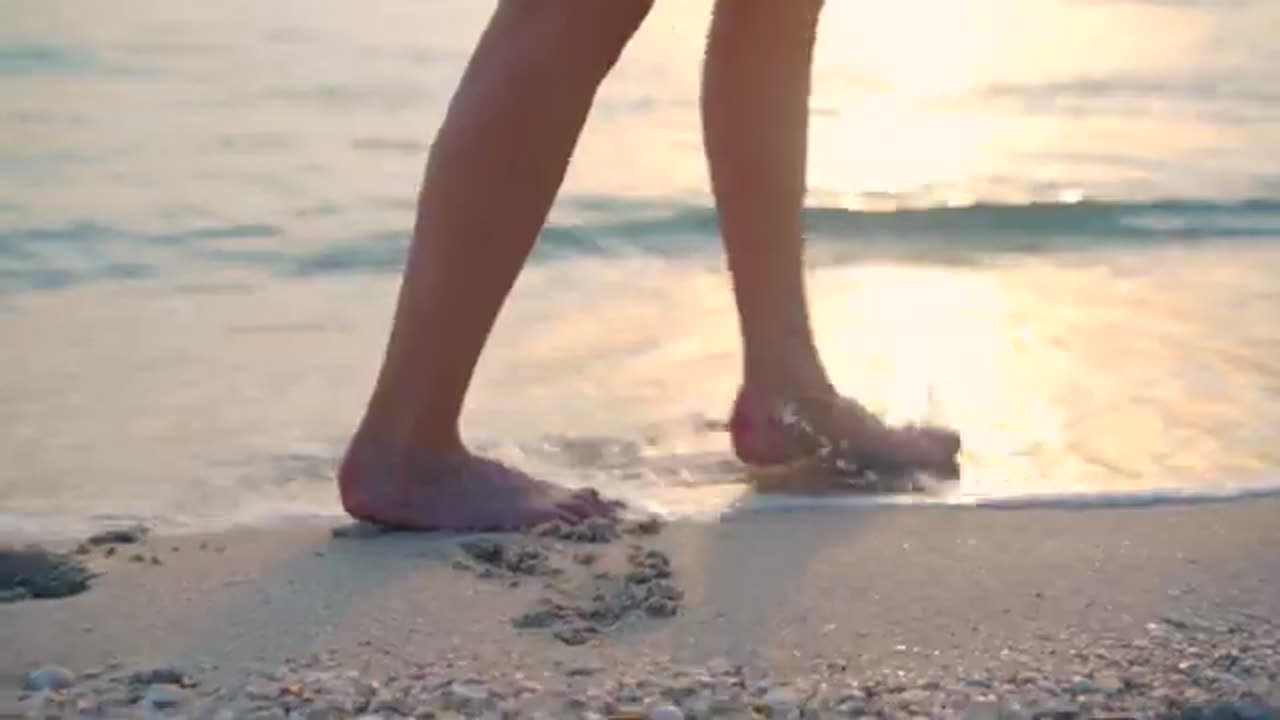 Cinematic Portraits at Beach Sunset | Golden Hour Magic | Sony A7III + 55mm f/1.8