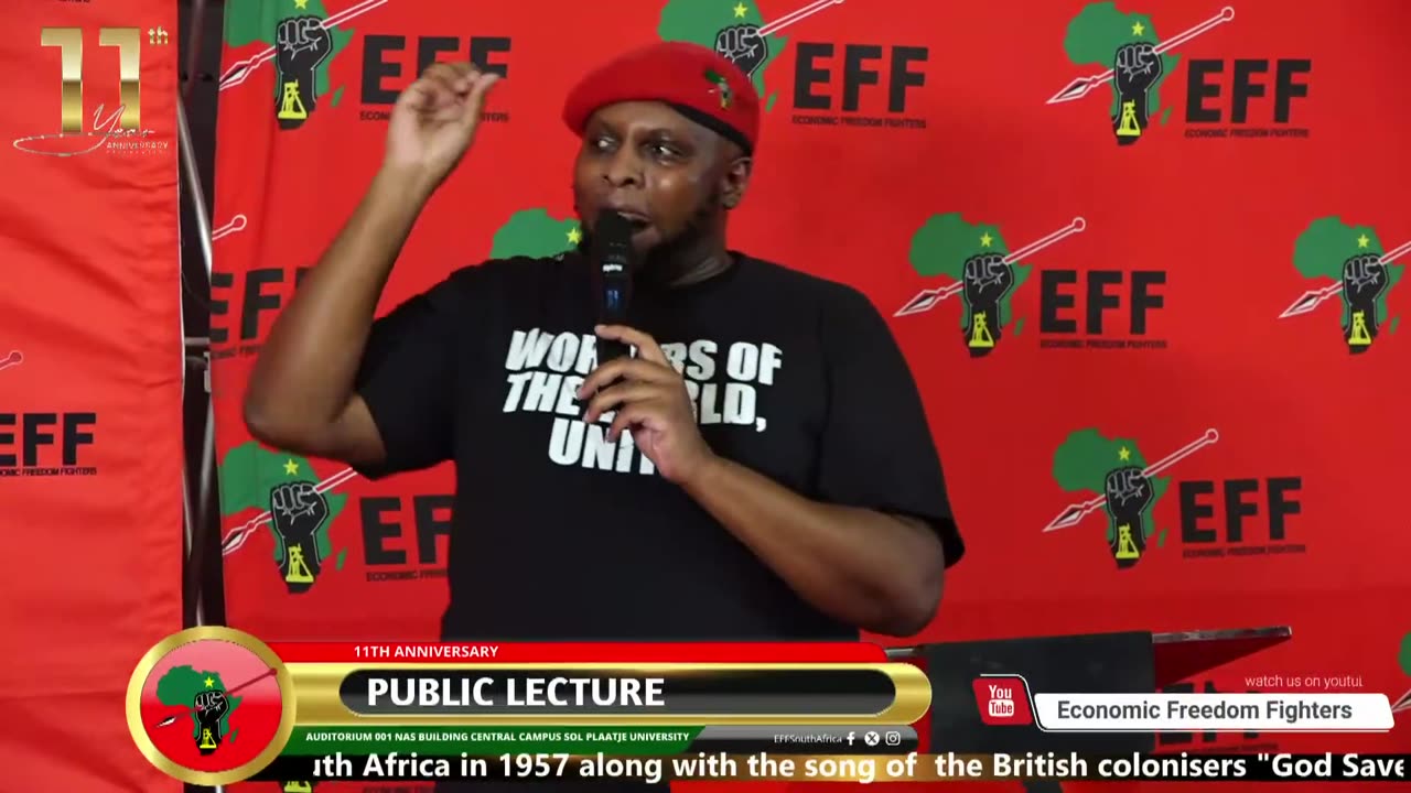 DP FLOYD SHIVAMBU Addresses 11th ANNIVERSARY PUBLIC LECTURE Sol Platjie University