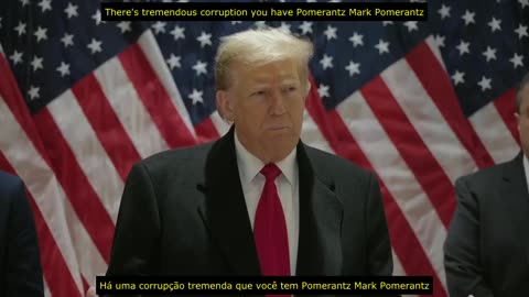 Presidente Donald J. Trump na 40 Wall Street: 'isso tudo tem a ver com interferência eleitoral.'