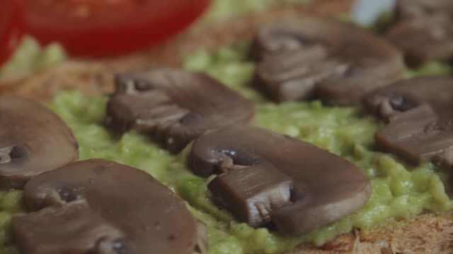 Avocado Toasts with Mushroom