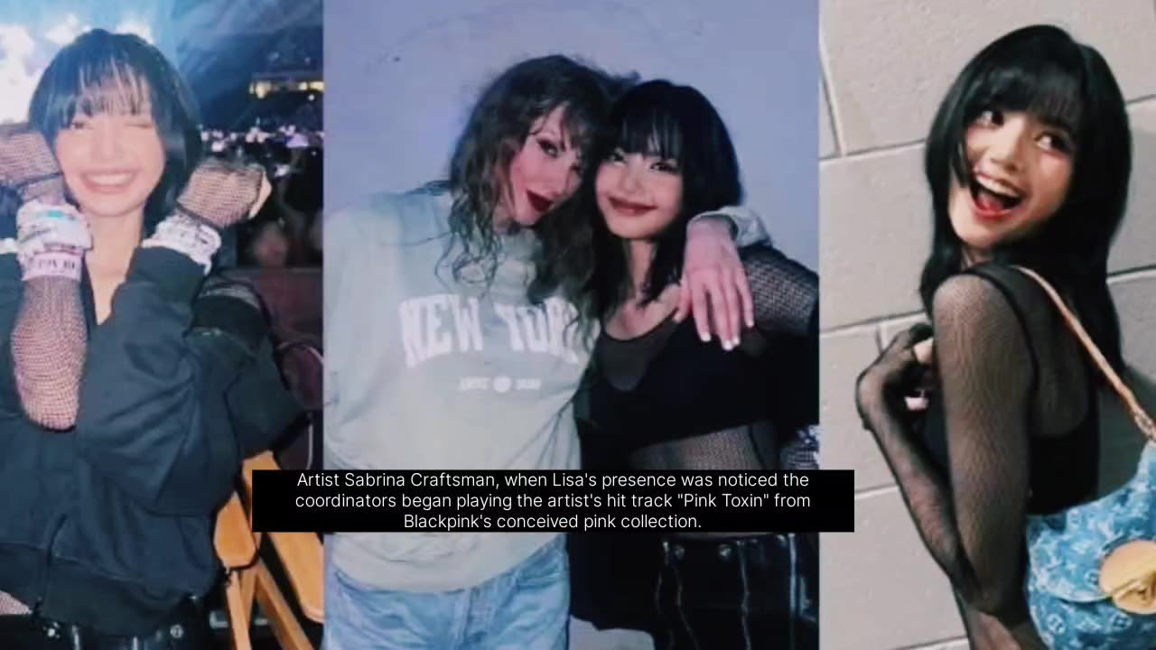 Lisa and Taylor swift meet in Singapore concert