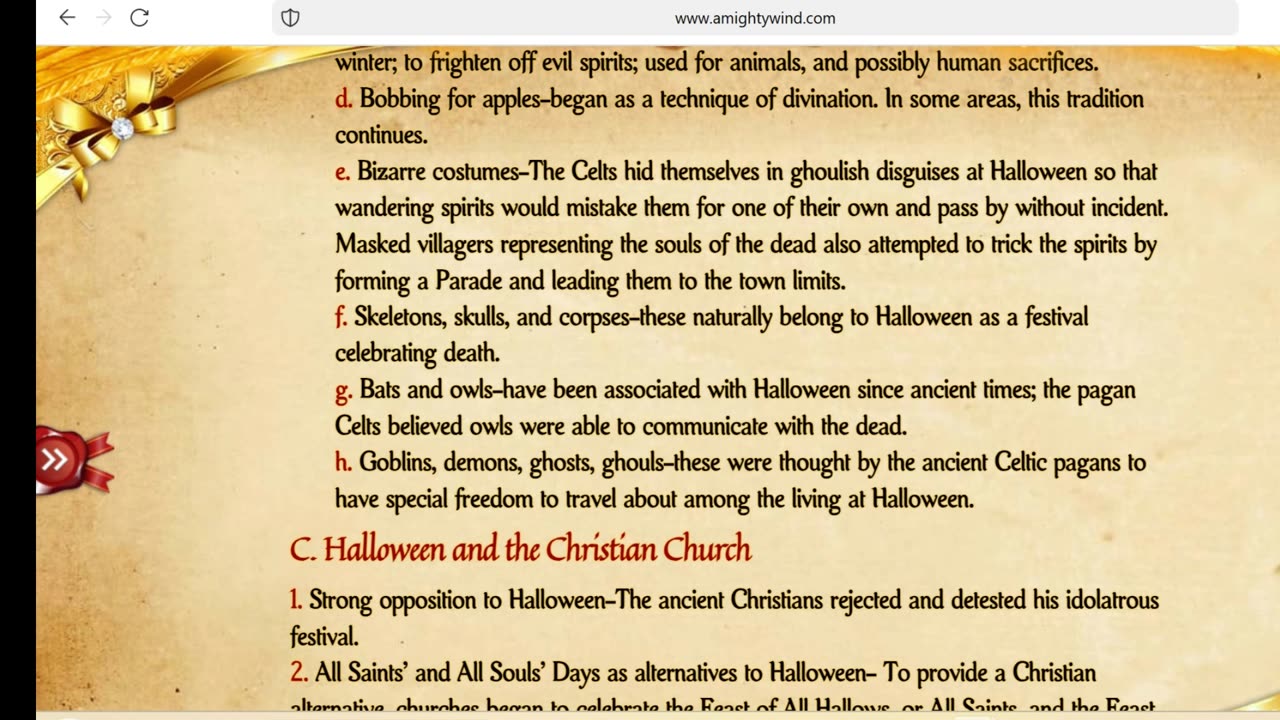 Why Christians should NOT be observing Halloween!