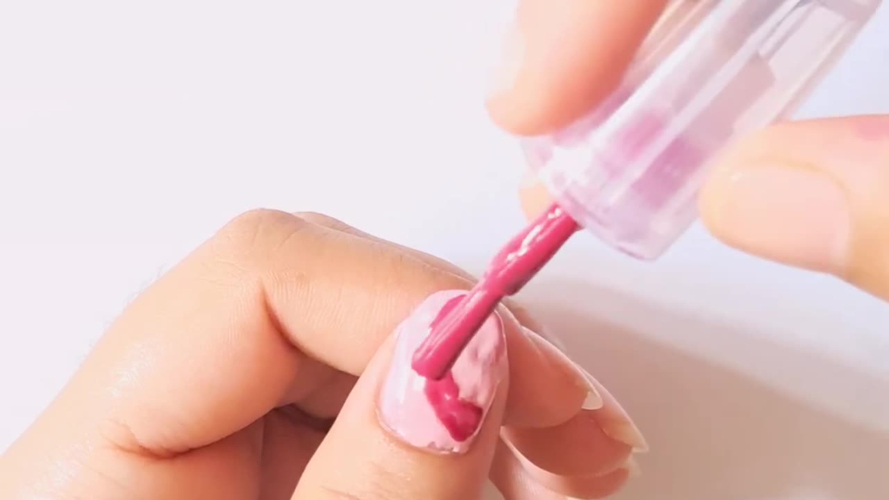 Easy nail art using Safety pin #nailart #naildesign #youtubeshorts