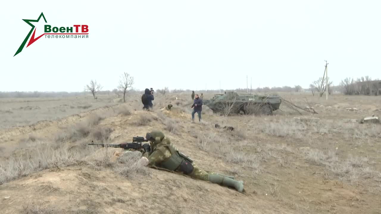 Belarusian servicemen from the CSTO peacekeeping contingent