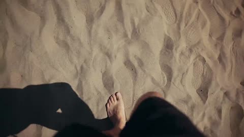 Walking in the sand_