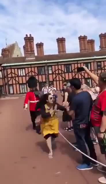 The Queens Guards Do Not Play — Do Not Stand In Front Of Them!