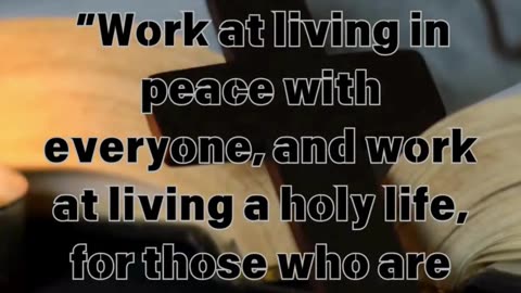 Live In Peace With Everyone—It's Not Just A Choice, It's A Calling. ✨✝️