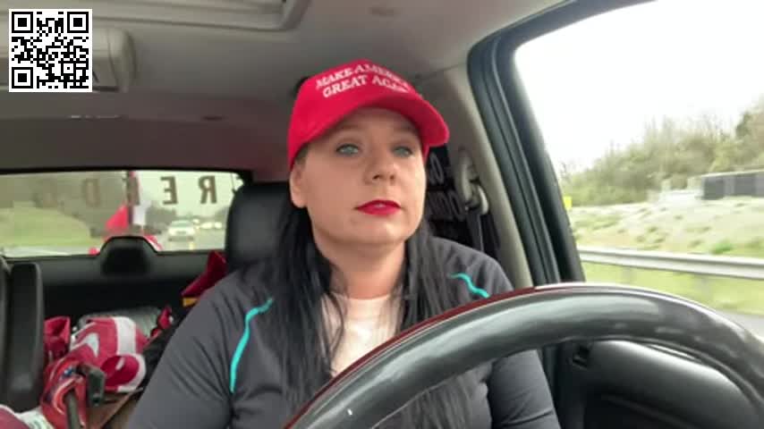 The People's Convoy- Canadian trucker at Hagerstown, MD