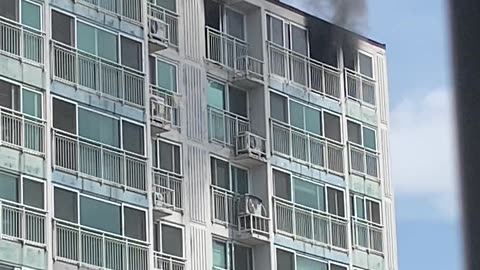 an apartment fire, Something inside?