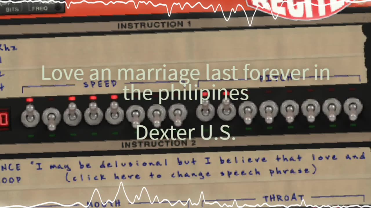 Love and marriage last forever in the Philippines (Dexter U.S.) featuring permut8 on vocals