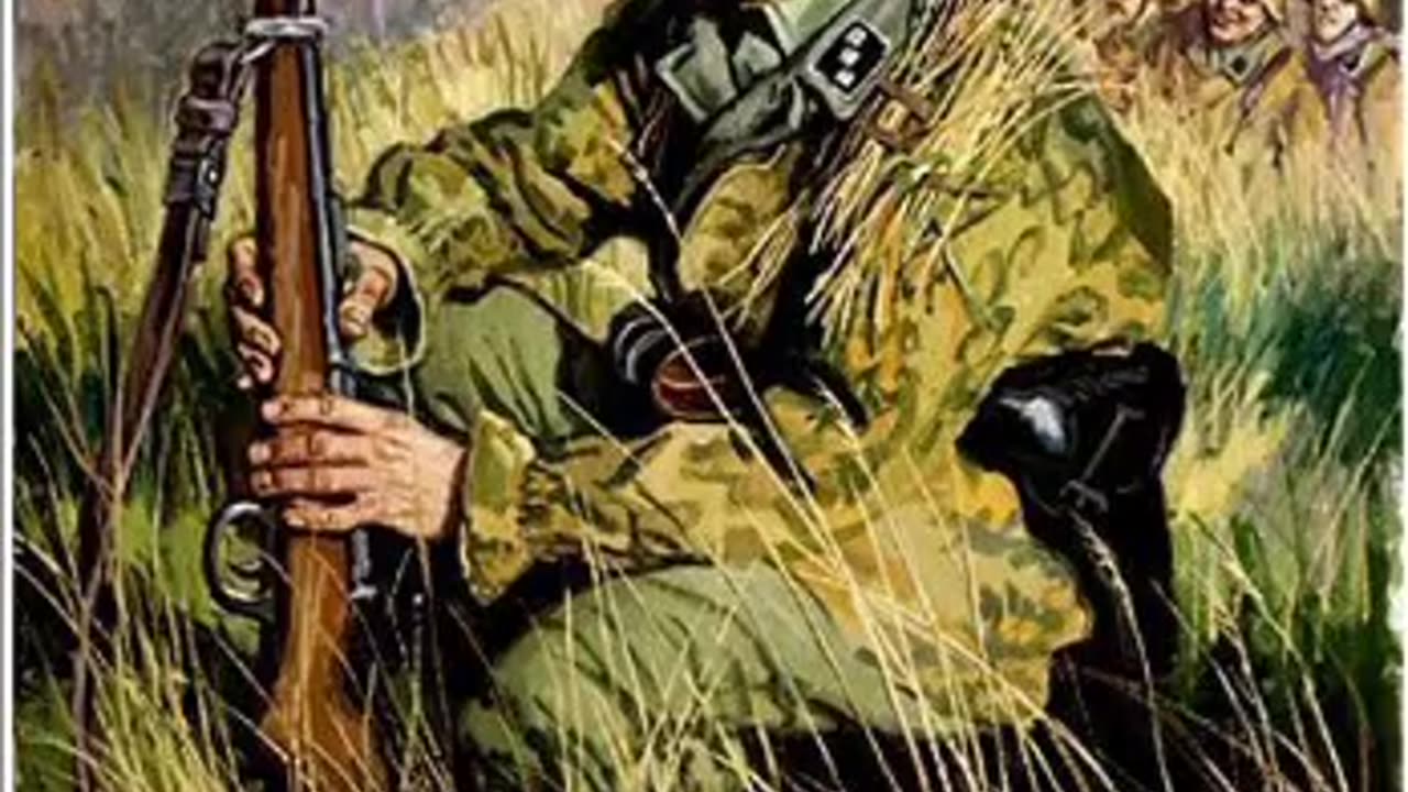 WW2 Art | Waffen SS officer with K98 Rifle during the battle of Narva 1944
