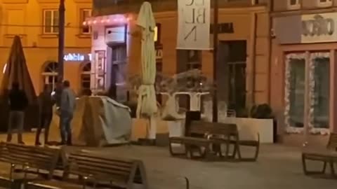 Ukrajinští uprchlíci v Lublinu ve 2 ráno