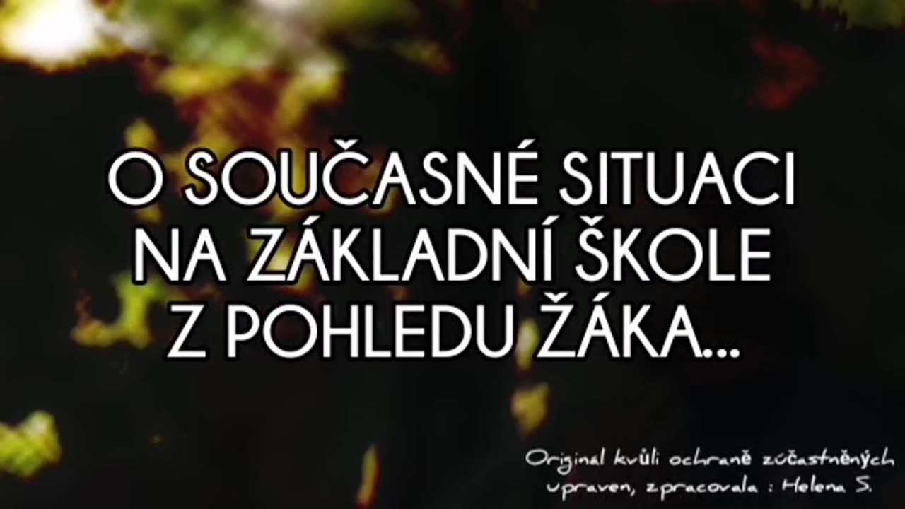 Zpověď žáka o současné situaci na ZŠ❗❗❗ (ukrajinizace, vyhazování českých učitelů, lgbt na škole,..)