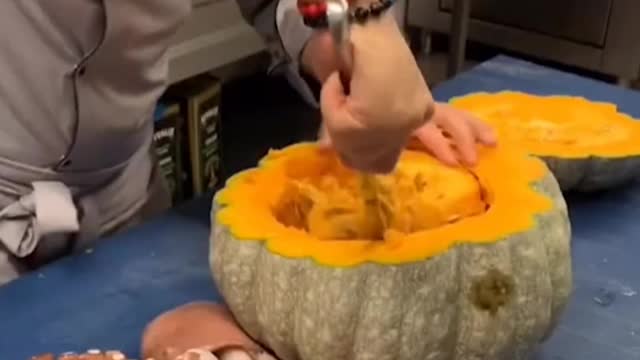 Stewed squid with pumpkin