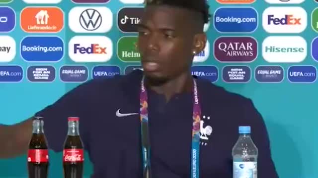 EURO 2020: Paul Pogba Removes Empty Non-Alcoholic Heineken 0.0 Bottle At Press Conference