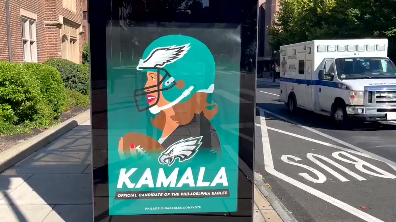 Philadelphia Eagles just issued a statement rebuking the "counterfeit" Kamala Harris ads