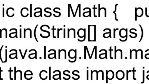 Error in using the java Math class in an array