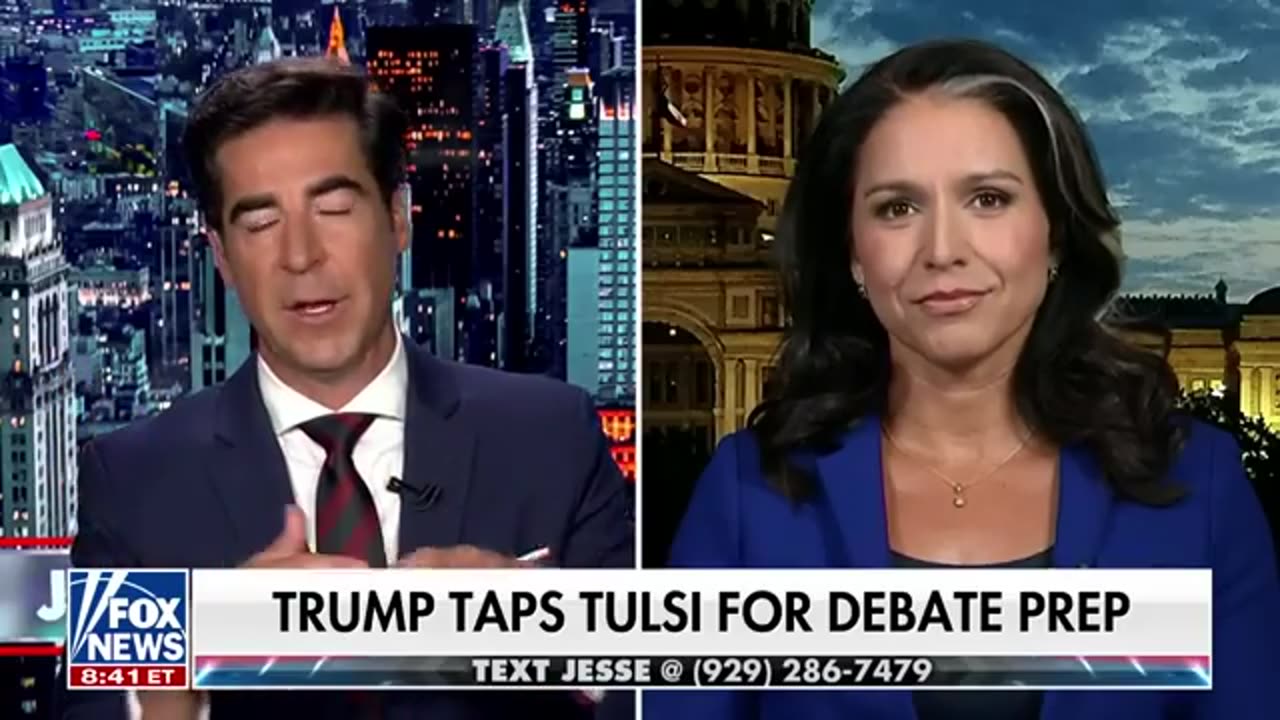 JESSE WATERS Tulsi Gabbard This is Kamala’s ‘true, radical record’