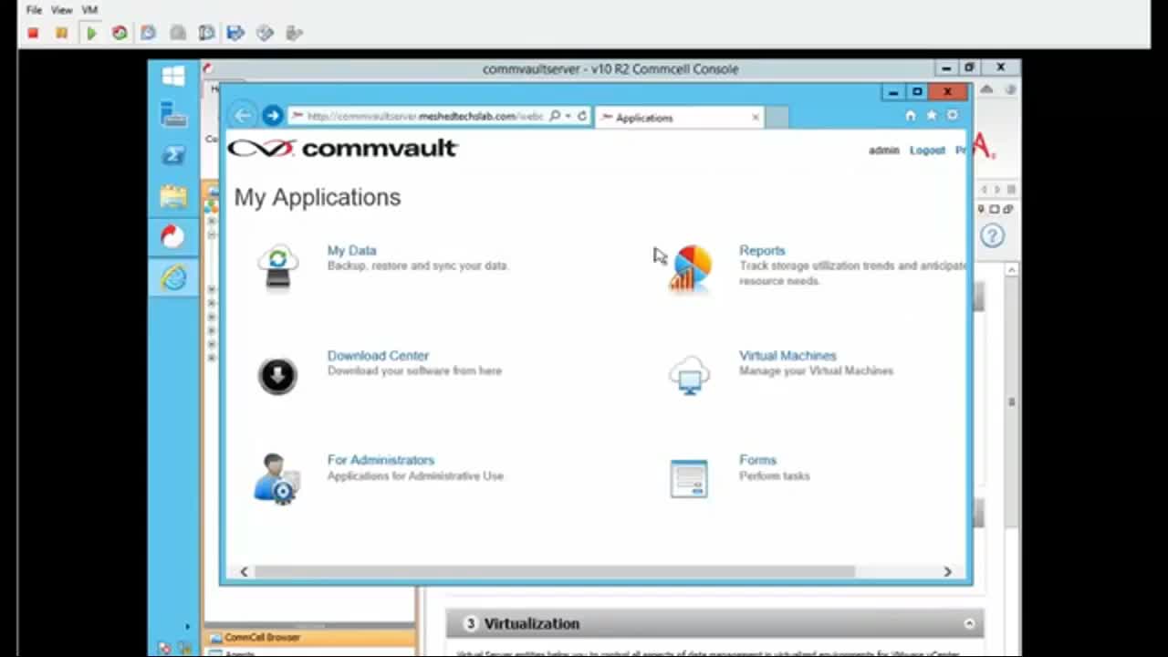 CommVault installation and setup #getajobinit