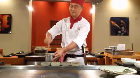 Teppanyaki Show at Benihana - Toronto, Ontario-1