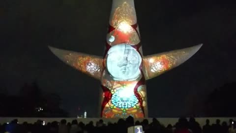 Amazing illumination show in Expo- Memorial Park ,Osaka ,Japan