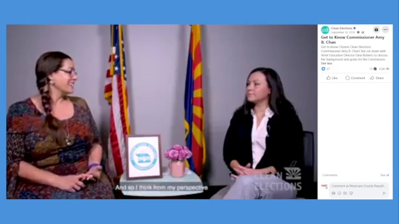 "HOLDOVER" AZ CLEAN ELECTIONS COMMISH AMY CHAN HYPOCRISY ON ELECTION INTEGRITY