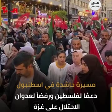 Pro Palestine rally in Istanbul, Turkey
