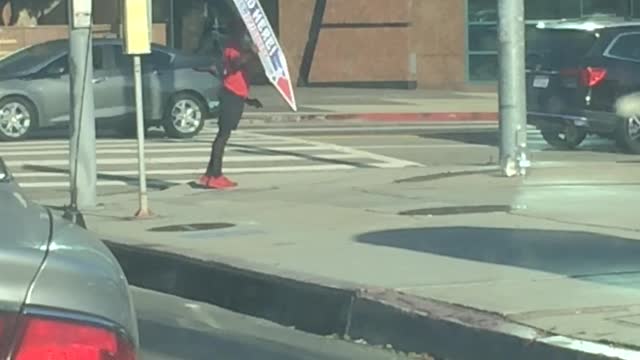 This Sign Spinner Has Major Talent