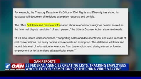 55 Federal Agencies Creating Lists of Religious Exemptions