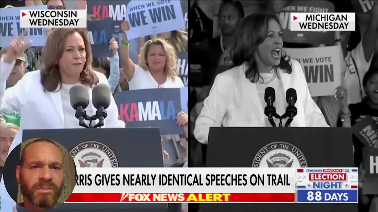 Kamala Harris is plagiarizing herself . lol