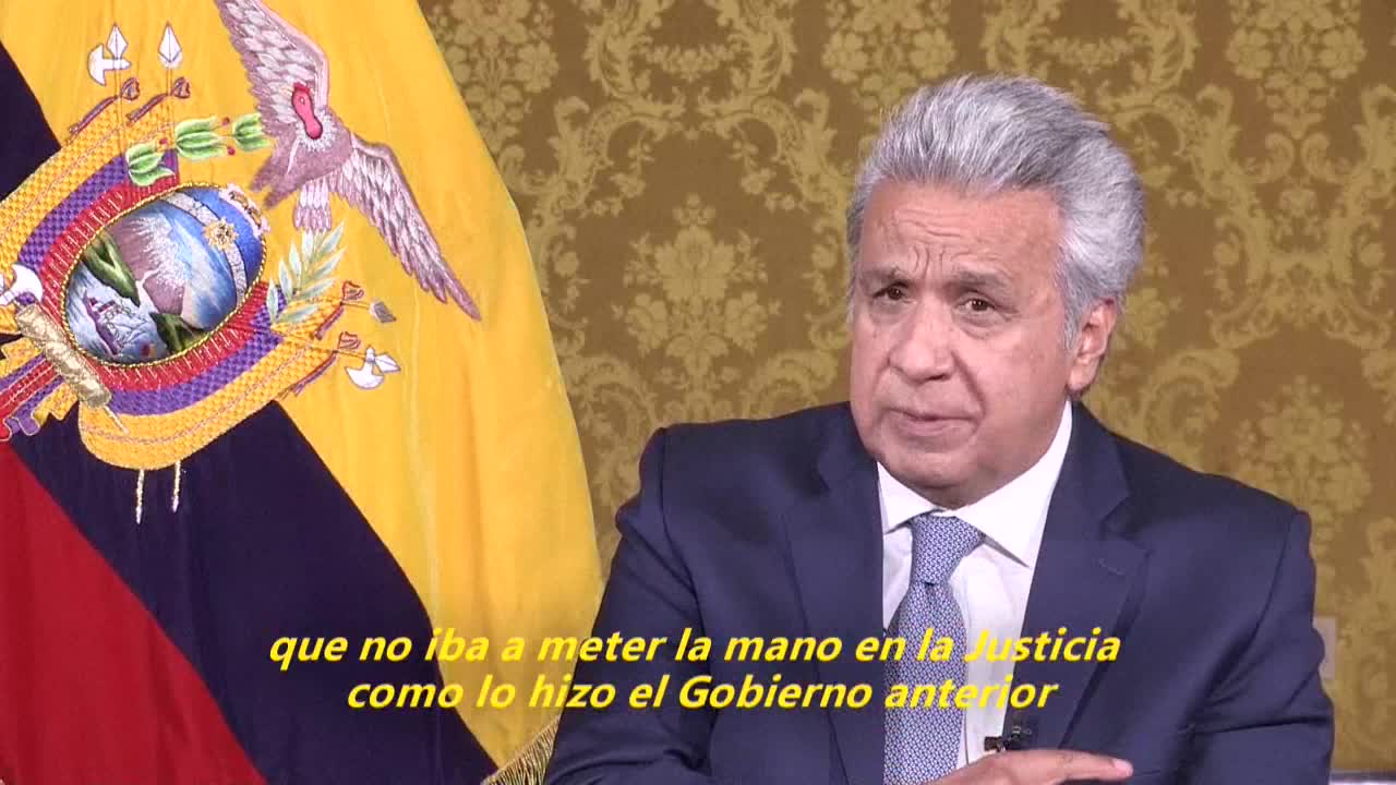 Lenín Moreno: "Desde el primer momento de mi mandato dije que iba a respetar la institucionalidad"