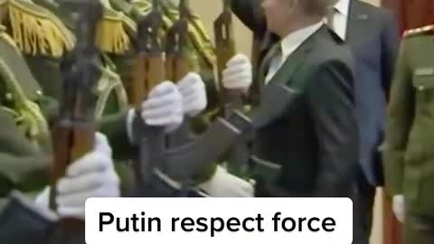 President Putin respect his Force 😱