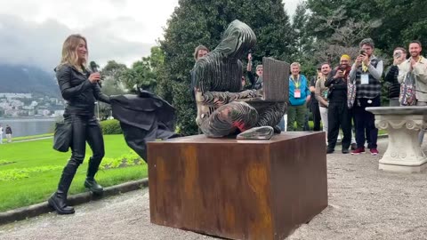 🇨🇭 City of Lugano, Switzerland unveils a new statue honoring Satoshi Nakamoto..... (or maybe not)