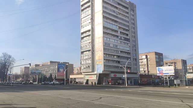 central square of the city of Lugansk