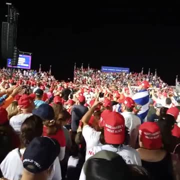 I will Vote for President Trump from the Miami Rally!!