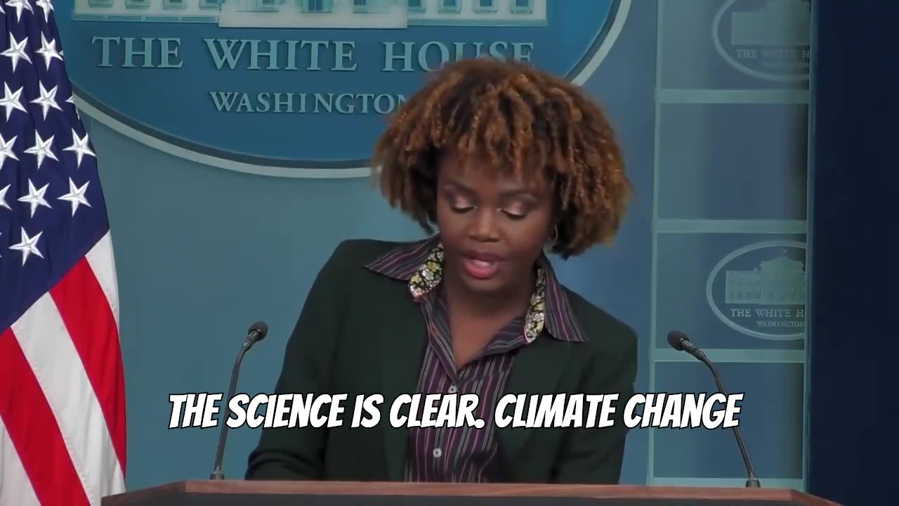 White House: The science is clear. Climate change is the existential threat of our time."