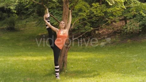 Attractive Young Girl Exercise🥰😍