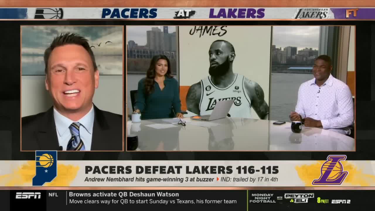 FIRST TAKE Stephen A destroys LeBron James for Lakers collapse to Pacers in 4th Qtr