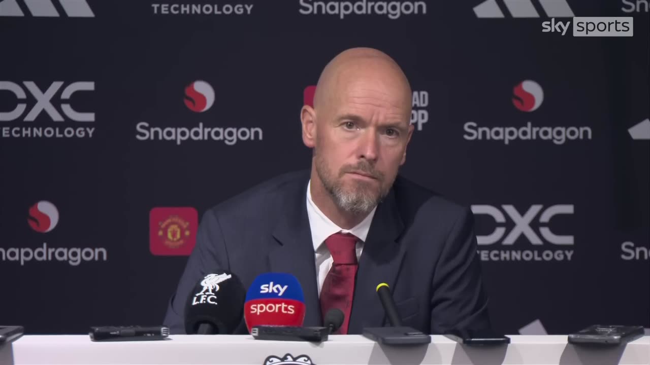 Erik ten Hag clashes with reporter in fiery exchange after Man Utd's 3-0 defeat to Liverpool