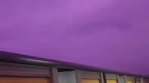 Sky turns Purple in Florida due to Rayleigh and Mie scattering