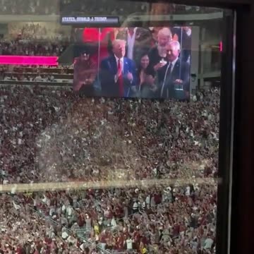 Trump Attends Alabama-Georgia Game