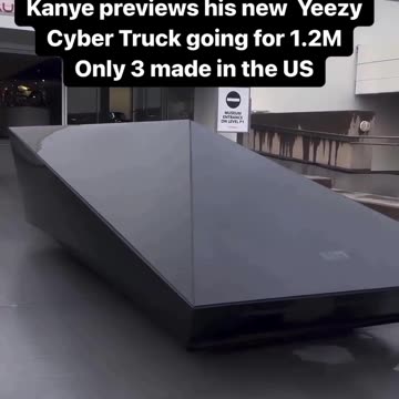 Yeezy cyber truck going for 1.2 M, only 3 made in the US. (TESLA)